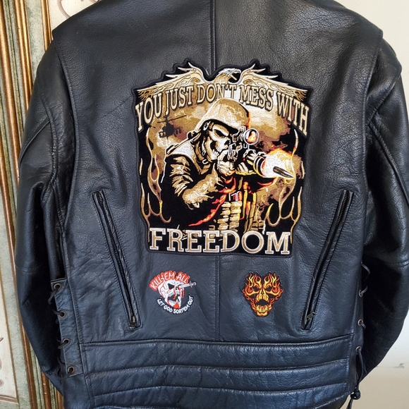 MOTORCYCLE LEATHER JACKET XL - Picture 2 of 8